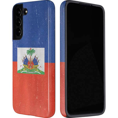 Haiti Flag Distressed Galaxy S22 Pro Case